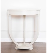 Журнальный стол Disemobel 67 Cristal vainilla цвет белый стеклянная столешница 