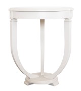 Журнальный стол Disemobel 67 Cristal vainilla цвет белый стеклянная столешница 