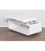 Журнальный стол трансформер Disemobel 148 blanco mate цвет белый матовый