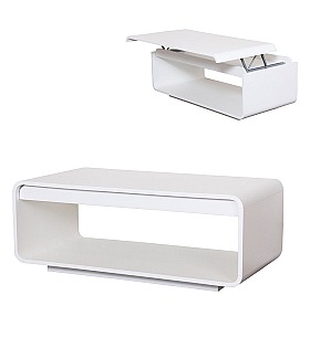 Журнальный стол трансформер Disemobel 148 blanco mate цвет белый матовый