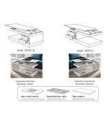 Журнальный стол трансформер Disemobel 2033 blanco цвет белый