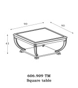 Журнальный столик Panamar 606.909 TM цвет орех Журнальный столик Panamar 606.909 TM цвет орех
