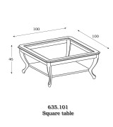 Журнальный столик Panamar 635.101 цвет вишня