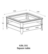 Журнальный столик Panamar 636.101 цвет орех Журнальный столик Panamar 636.101 цвет орех