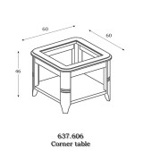 Журнальный столик Panamar 637.606 цвет вишня