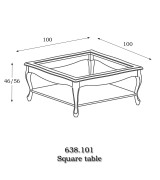Журнальный столик Panamar 638.101 цвет орех