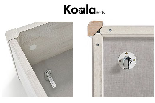 дополнительная опция выдвижные колесики канапе Drawer Koala